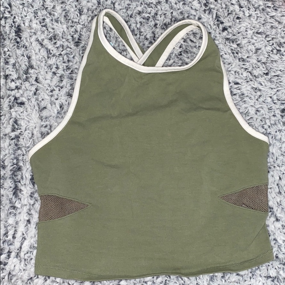 Green workout top urban outfitters